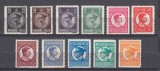 ROMANIA 1930 LP 86 REGELE CAROL II FILIGRAN PTT (UZUALE) SERIE STARE MNH, Nestampilat