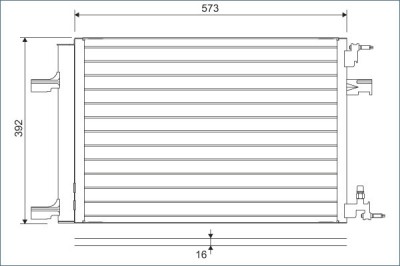 VALEO 814201 Condensator, climatizare foto