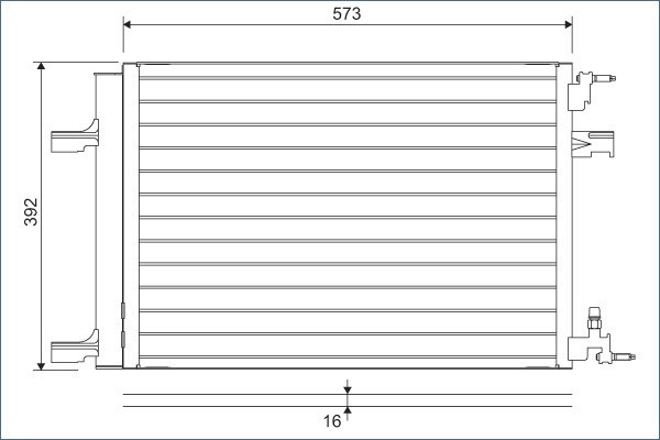 VALEO 814201 Condensator, climatizare