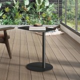 Masuta Nast&auml;tten 50x50x38cm negru mat [en.casa] HausGarden Leisure
