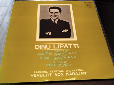 Vinil LP &amp;quot;Japan Press&amp;quot; Dinu Lipatti, Chopin &amp;lrm;&amp;ndash; Piano Concerto No. 21 / Piano Sonata No. 8 (-VG) foto
