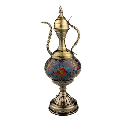 Veioza vintage Orientala cu mozaic, Multicolor, 37 cm, 1862H foto