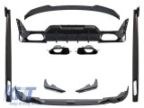 Pachet de tuning Aero potrivit pentru BMW Seria 3 G20 LCI dupa 2020, lac negru, pentru modelul cu pachet M Performance AutoTuning