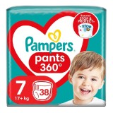 Scutece-chilotel Pampers Pants Jumbo Pack, Nr.7, 17+ kg, 38 buc