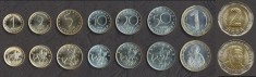 BULGARIA █ SET COMPLET DE MONEDE █ 1+2+5+10+20+50 Stotinki +1+2 Leva █ 1999-2015 █ UNC