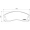 Placute frana Citroen C-Crosser (Vu , C-Crosser Enterprise (Vu , C-Crosser Van (Vu); Mitsubishi Lancer 4 (C6 A, Lancer 8 (Cy A, Outlander I (Cu W), O