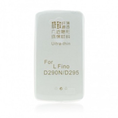 Husa Silicon Ultra Slim LG L Fino D290 Transparent foto