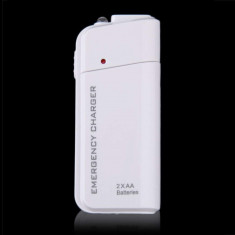 Uversal Portable USB de urgență 2 AA Extender Baterie Încărcător Cutie de alimen
