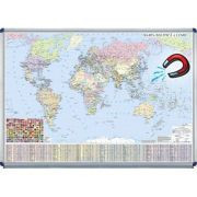 Harta politica a lumii 1400x1000mm - Harta magnetica pe suport rigid (GHL6P-INT-OM) foto