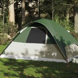 VidaXL Cort de camping cupolă pentru 6 persoane, verde, impermeabil
