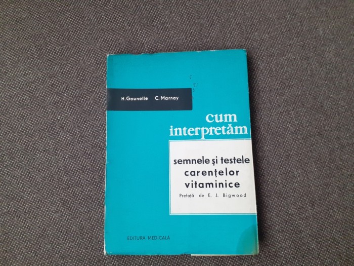 H. Gounelle - Cum interpretam semnele si testele carentelor vitaminice
