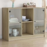 vidaXL Servantă, stejar sonoma, 102x37x75,5 cm, lemn prelucrat