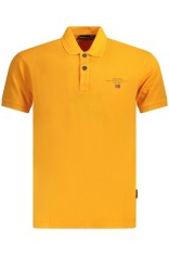 Tricou Polo barbati, Elbas NP0A4GB4, Logo Brodat, Regular Fit, Portocaliu, M foto