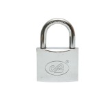 Lacat argintiu 63 mm cu 3 chei, corp metalic pentru siguranta