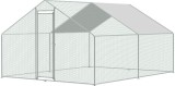 Voliera pentru pasari Strend Pro cu acoperis, 3x4x2 m, otel galvanizat