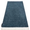 Covor Berber 9000 albastru Franjuri shaggy, 120x170 cm, Dreptunghi, Polipropilena