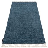 Covor Berber 9000 albastru Franjuri shaggy, 80x150 cm