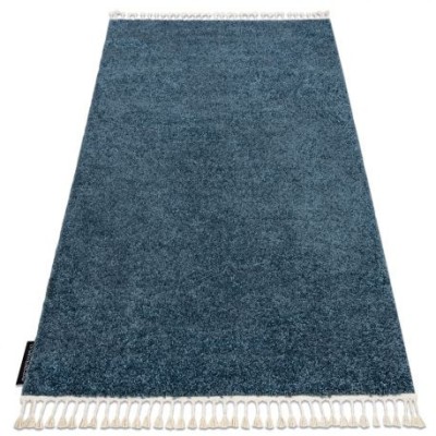 Covor Berber 9000 albastru Franjuri shaggy, 160x220 cm foto