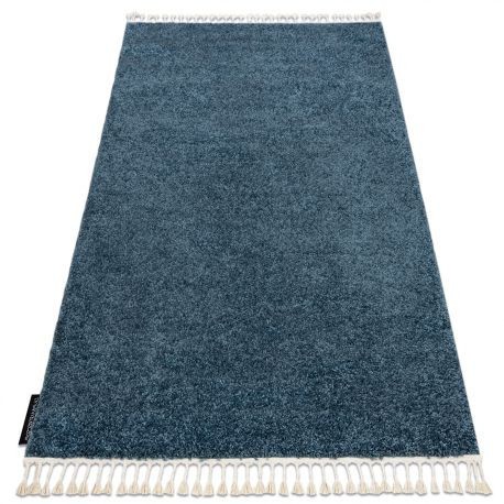 Covor Berber 9000 albastru Franjuri shaggy, 160x220 cm