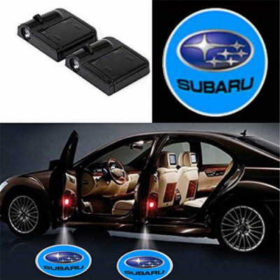 Set 2 Proiectoare LED Logo lumini usi auto holograma Subaru,UNIVERSALE foto