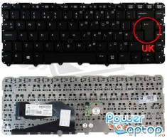 Tastatura Laptop HP ZBook 14 layout UK fara rama enter mare foto