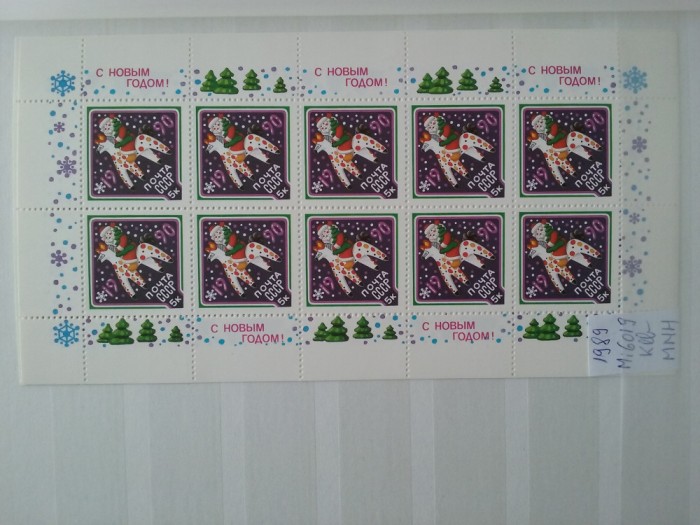 1989-Rusia-An Nou-Klb-MNH-Perfect