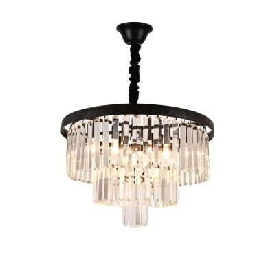 Candelabru Cristal Fletcher 5x E27 Negru foto