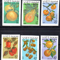 VIETNAM 1969, Fructe, serie neuzata, MNH, nedant