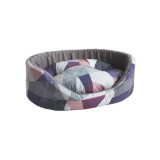 CULCUS TEXTIL PENTRU CAINI SI PISICI TAURUS 1 GEO VIOLA 32x42x18 CM