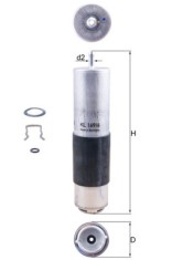 MAHLE KL 169/6D filtru combustibil