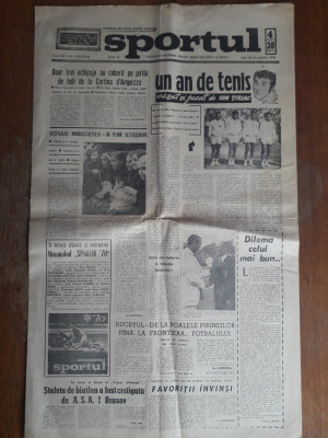 Ziarul Sportul 29 Decembrie 1969, Tiriac / CSP foto
