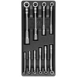 Yato YT-55456 - Set chei tubulare pipa 7-19 mm 10 bucati