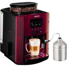 Espressor automat Krups Espresseria EA8165, 1450W, 15 bar, 1.7 l, Rosu/Negru foto