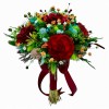 Buchet flori de camp , personalizabil, ideal pentru cununie civila, nunta, mireasa, nasa sau cadou, verde-grena, Eventissimi&reg;