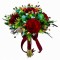 Buchet flori de camp , personalizabil, ideal pentru cununie civila, nunta, mireasa, nasa sau cadou, verde-grena