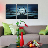 Cumpara ieftin Tablou decorativ cu ceas Clockity, 248CTY1689, Multicolor