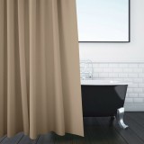 Perdea Duș PEVA, Taupe, 180x200cm, Inele Incluse, Oem