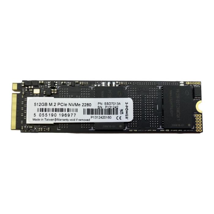 Solid-State Drive Nou (SSD) 512 GB, M.2 NVMe PCIe 2280, Brand 2-Power