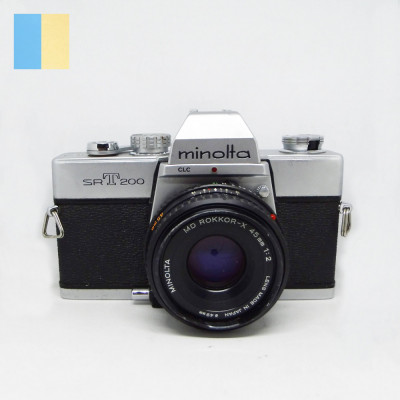 Minolta SR-T 200 cu obiectiv Minolta MD Rokkor-X 45mm f/2 foto