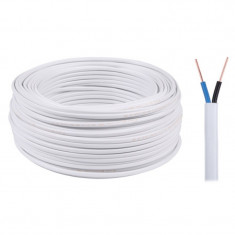 Cablu electric plat YDYP, 2 x 2.5 mm, 450/750V, 100 m, Alb foto