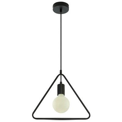 Pendul tavan max e27 60w ip20 model geometric - negru mat foto