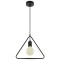 Pendul tavan max e27 60w ip20 model geometric - negru mat