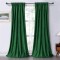 Set draperii soft cu rejansa din bumbac cu 4 ate tip fagure, Super, 200x260 cm, densitate 200 g/mp, Verde, 2 buc