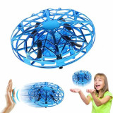Drona OZN - jucarie pentru copii zburatoare - LED, cu acumulator - 11 x 11 x 4 cm