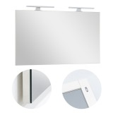 Oglinda Baie Leziter Cube 100, Dimensiune 100x60 cm, Grosime 2 cm, Greutate 5 kg, Garantie 1 An