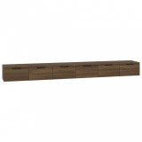 Dulapuri de perete, 2 buc., maro, 102x30x20 cm, lemn prelucrat
