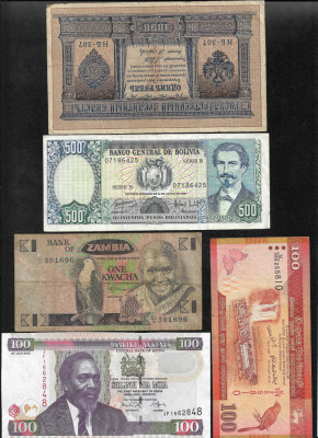 Set #67 15 bancnote de colectie (cele din imagini) foto