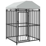 Cumpara ieftin Padoc pentru caini de exterior cu acoperis, 120x120x150 cm