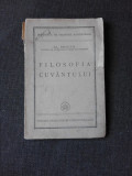 FILOSOFIA CUVANTULUI - AL. ROSETTI