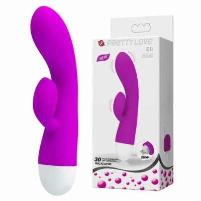 Vibrator Rabbit Eli, Violet, 18 cm foto